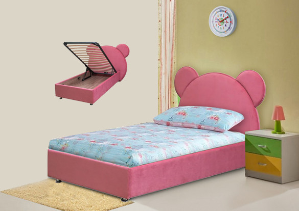 Кровать Альфа - Розовый - ПМ - фото 1 - id-p138979727