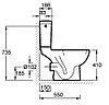 ЧАША ДЛЯ УНИТАЗА JACOB DELAFON ODEON UP 4956CK 36,5X67, ГОРИЗОНТ. ВЫПУСК, фото 2