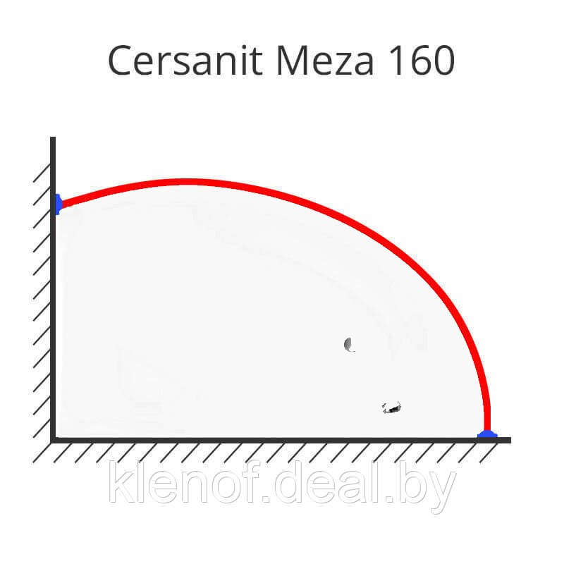 Карниз для ванны Cersanit Meza 160х100 нержавеющая сталь - фото 1 - id-p138992579