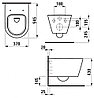 УНИТАЗ ПОДВЕСНОЙ KARTELL BY LAUFEN 820336 37X54,5, БЕЗОБОДКОВЫЙ, фото 2