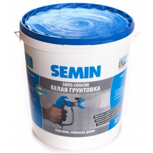 Грунт-краска SEMIN SOUS-COUCHE AIRLESS (Синяя крышка), 22 кг