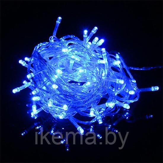 Гирлянда электрическая c контроллером (светодиод синий) 100 лампочек, 6 м. (Артикул:BH6003) - фото 1 - id-p111480101