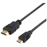 Кабель MiniHDMI - HDMI, папа-папа, 1,5 метра, черный 555193