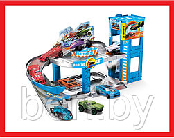 1210 Паркинг детский, игровой набор, двухуровневый паркинг, гараж аналог Hot Wheels с машинками