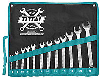 Набор гаечных рожково-накидных ключей 6-24mm/12шт в сумке TOTAL THT1022121