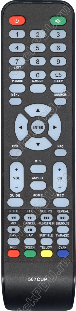 ПДУ для Telefunken 507CUP ic LCD TV (серия HOB2646)