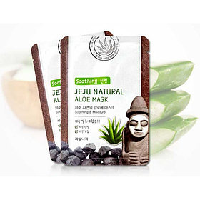 Маска для лица тканевая увлажняющая / Jeju Nature's Aloe Mask 20мл