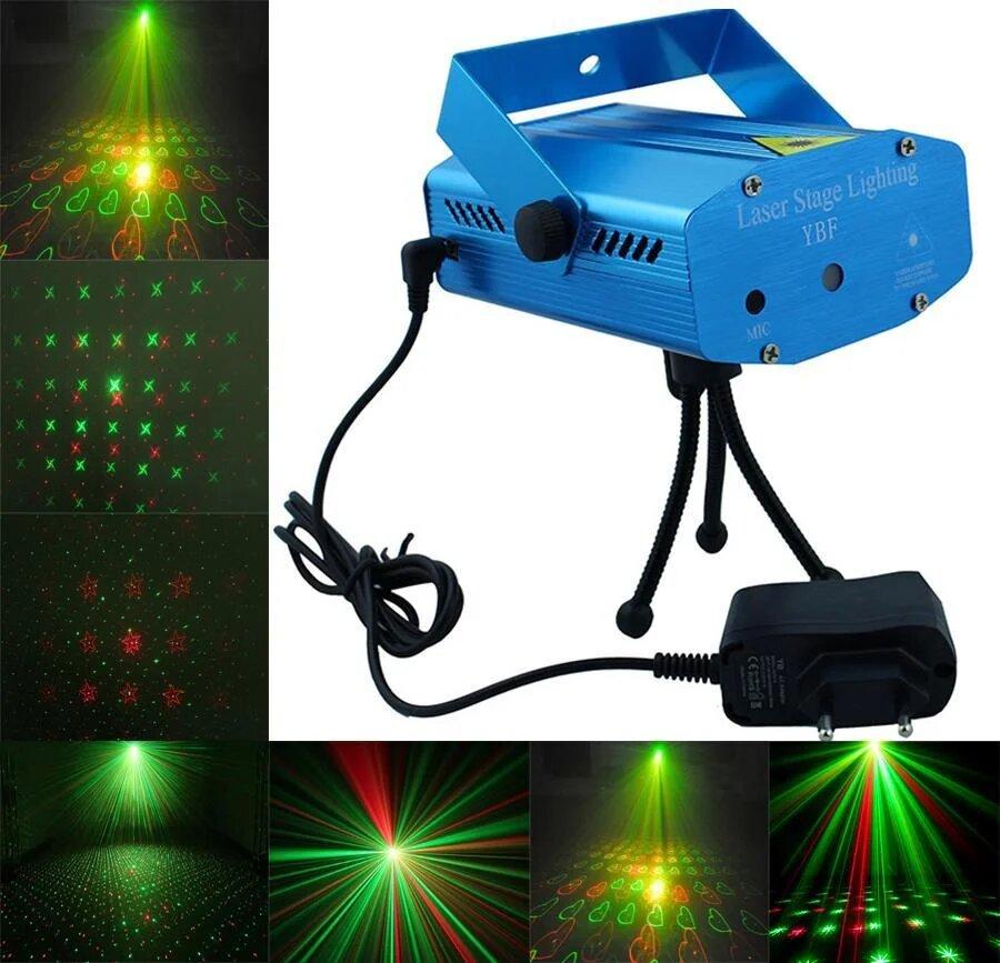 Лазерный проектор Mini Laser Stage Lighting - фото 3 - id-p137684649