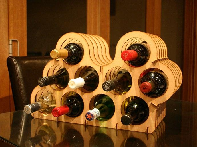 Коробка для бутылок с вином "Соты" - фото 1 - id-p139157379