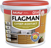 Грунтовка ВД-АК-014 белая FLAGMAN 014 супер-контакт 1,0 л (1,3 кг)