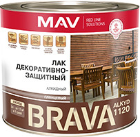 Лак ПФ-1120 BRAVA ALKYD декоративно-защитный бесцветный 1,0 л (0,7 кг)