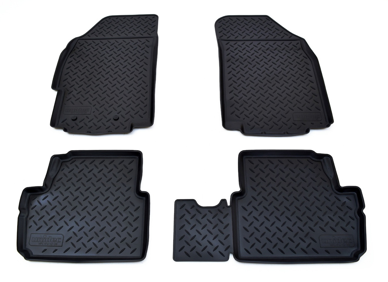CHEVROLET Spark III 2009-2020 Коврики в салон Norplast (цвет черный) NPL-Po-12-28