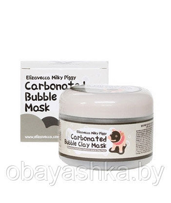 [Elizavecca] Маска для лица ОЧИЩАЮЩАЯ/ПУЗЫРЬКОВАЯ Сarbonate Bubble Clay Mask, 100 мл - фото 1 - id-p139190108