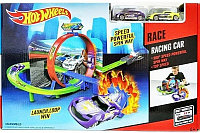 Гоночный трек Hot Wheels Мертвая петля с крутым разворотом + 2 машинки