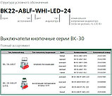 Выключатели кнопочные ВК-22, ВК-30 Белый, фото 3