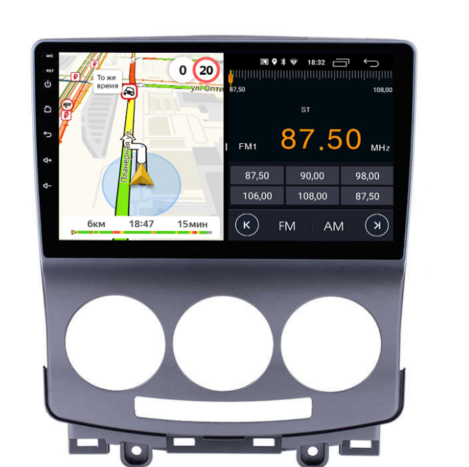 Штатная магнитола Parafar для Mazda 5 2010 на Android 13 (2/32Gb + 4G) (2/32Gb + 4G) (PF167FHD)