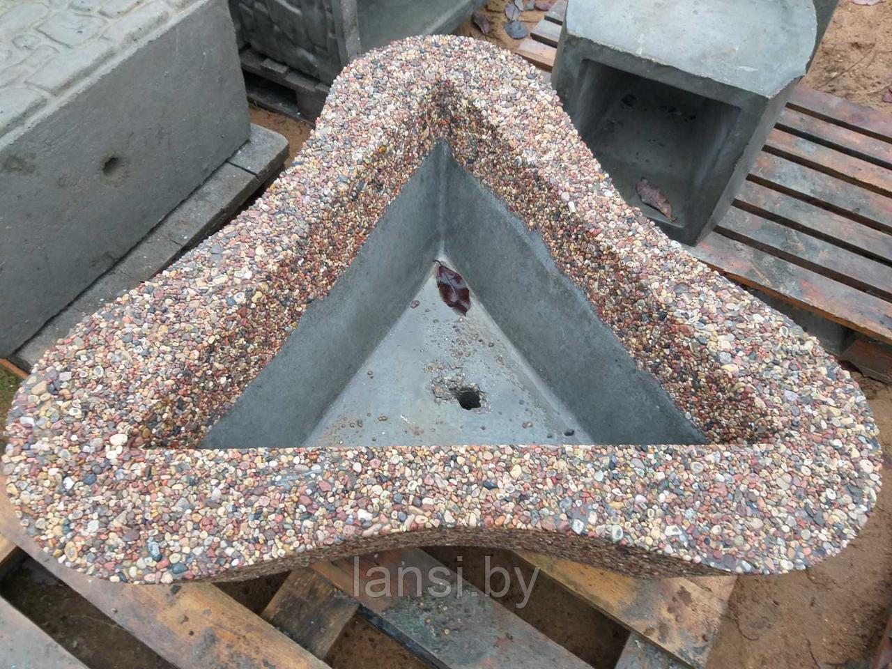 Цветочница бетонная "Трилистник 2" 1000х1000х400мм - фото 5 - id-p139265462