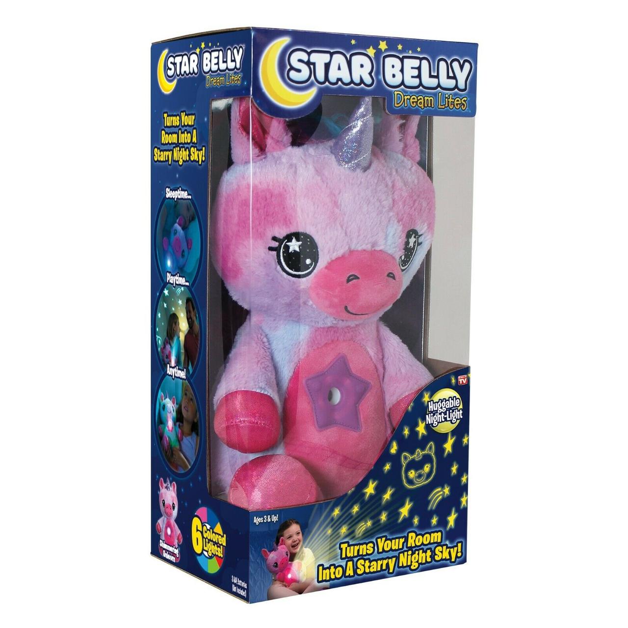 Мягкая игрушка ночник-проектор Star Belly - фото 3 - id-p139268566