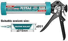Пистолет для герметика алюминевый 235 мм (тубус) TOTAL THT20109