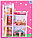 Домик деревянный для кукол DOLL HOUSE с мебелью, 3 этажа, 5 комнат (высота 106,5 см), арт. B743, фото 3