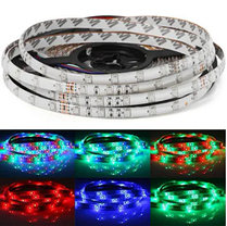 Водонепроницаемая светодиодная лента 5M RGB 3528 с блоком питания, фото 3