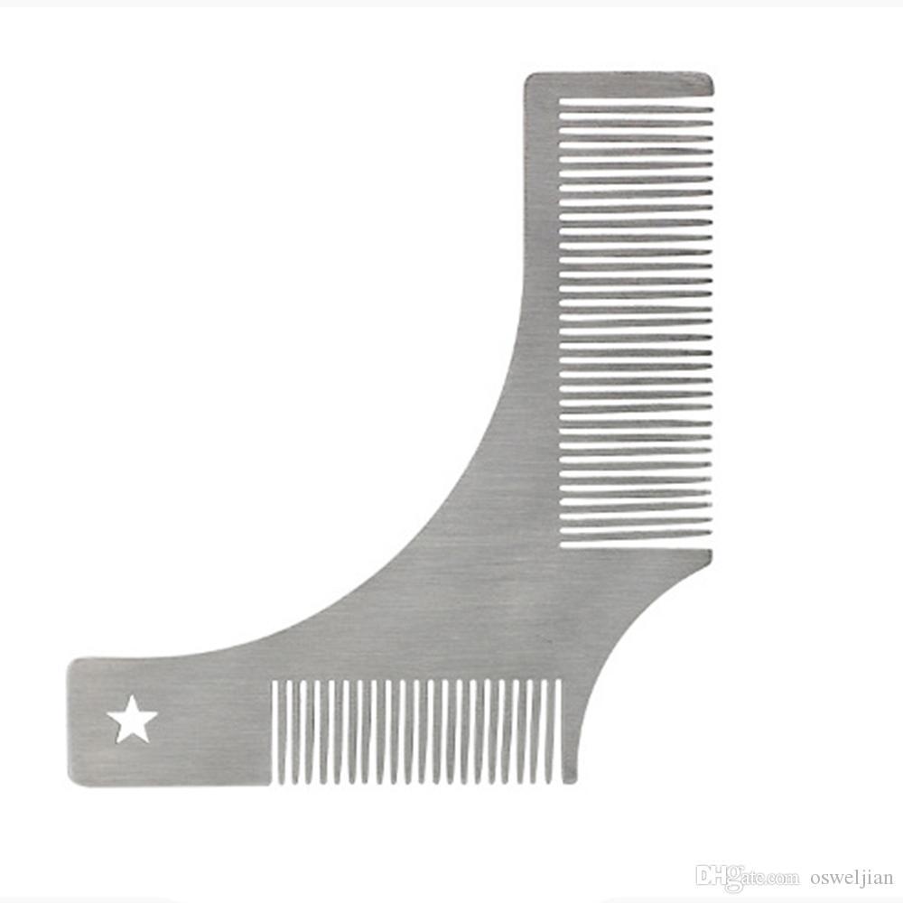 Расческа шаблон для бороды металлическая для стайлинга - фото 2 - id-p139293040