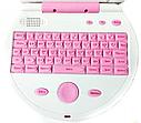 Детский компьютер ноутбук бело-розовый, 120 функций, мышь 20312ER, фото 2
