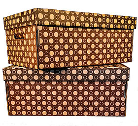 Коробка картонная цвет коричневый  (набор 2 шт.)