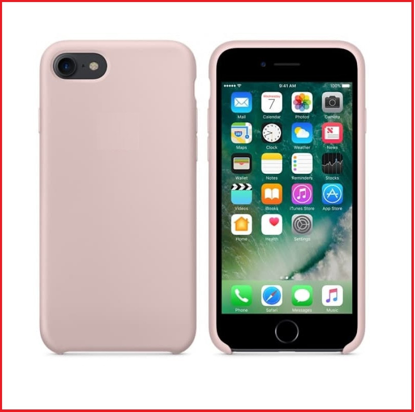 Чехол-накладка Silicon для Apple Iphone 7 / Iphone 8 / SE 2020 ( розовый )