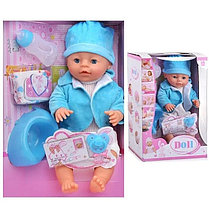 Кукла интерактивная Baby Doll 9 функций, 9 аксессуаров, аналог Baby Born, фото 2