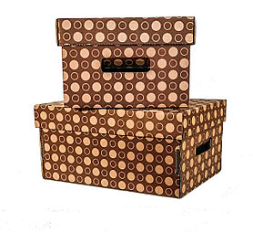 Коробка картонная цвет коричневый (набор 2 шт.)