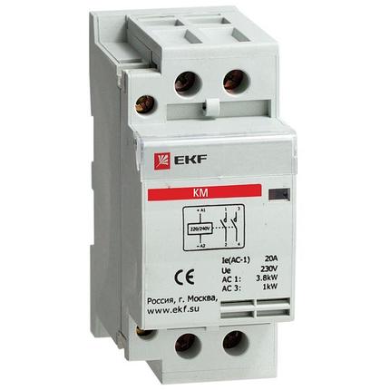 Контактор модульный КМ 50А 2NО (2 мод.) EKF PROxima, фото 2