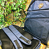 Многофункциональный  рюкзак из водонепроницаемой ткани ZHULIAO SPORT с косой молнией и мягкой вентилируемой, фото 3