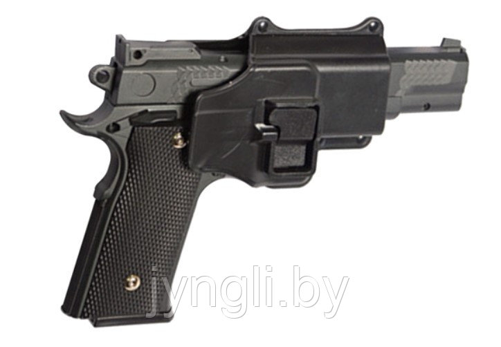 Страйкбольный пистолет Galaxy G.20+ с кобурой, 6 мм (копия Browning High Power) - фото 1 - id-p139410667