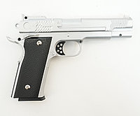 Страйкбольный пистолет Galaxy G.20S серебристый, 6 мм (копия Browning High Power)