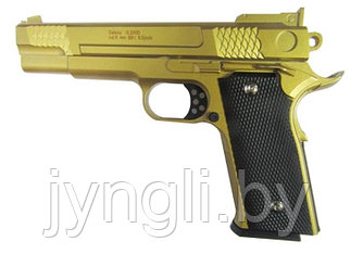 Страйкбольный пистолет Galaxy G.20GD золотистый, 6 мм (копия Browning High Power)