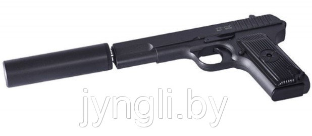 Страйкбольный пистолет Stalker SATTs Spring с глушителем, 6 мм (копия ТТ, имитатор ПБС) - фото 1 - id-p139410834