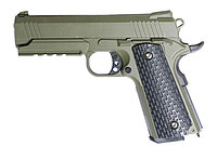 Страйкбольный пистолет Galaxy G.25G пружинный зелёный, 6 мм (копия Colt 1911)