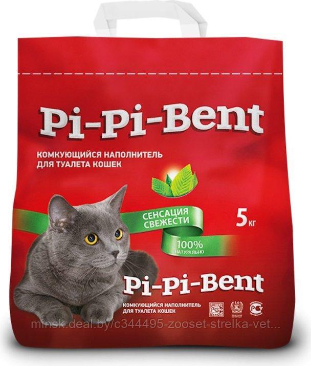 Наполнитель "Pi-Pi-Bent", СЕНСАЦИЯ СВЕЖЕСТИ, бентонит, 10 кг (24 л)