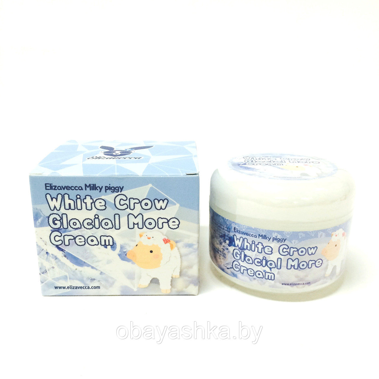 [Elizavecca] Крем для лица ОСВЕТЛЯЮЩИЙ White Crow Glacial More Cream, 100 гр - фото 1 - id-p139457352