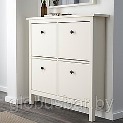 HEMNES ХЕМНЭС Галошница, 4 отделения, белый107x101 см, икеа