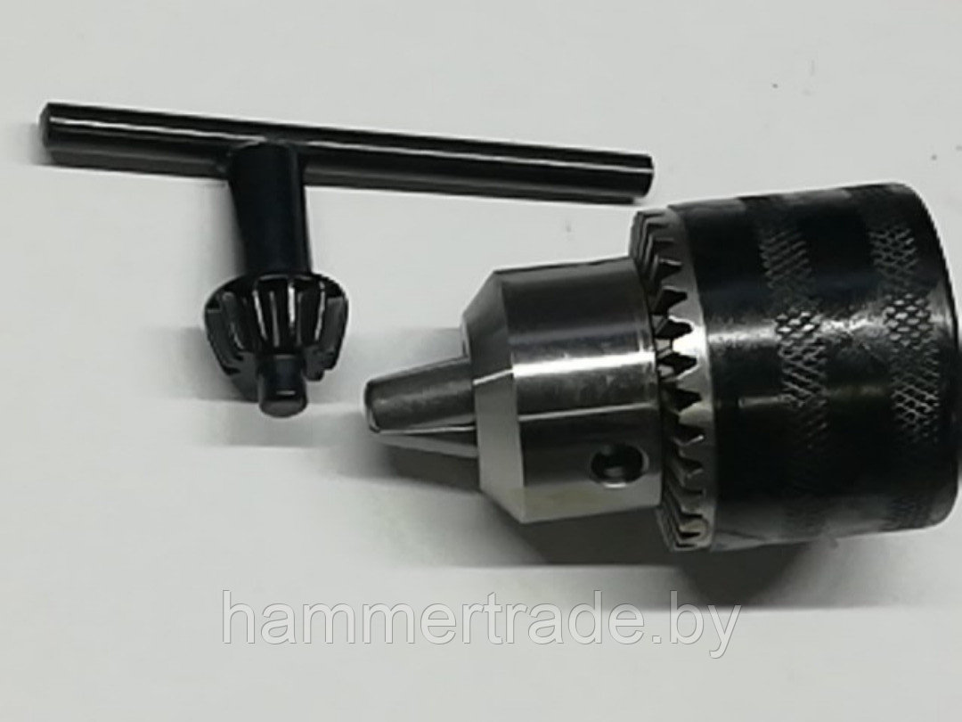 Патрон металлический для дрели, 2-13 мм, 1/2-20UNF с ключом - фото 1 - id-p139456735