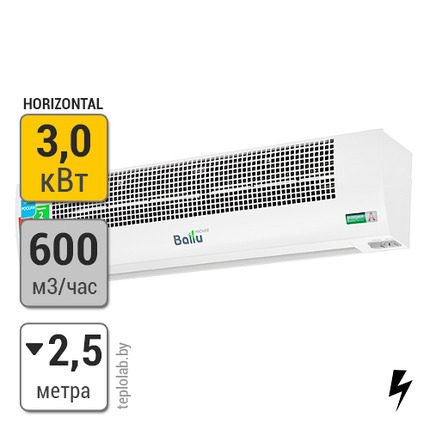 Воздушная завеса Ballu Eco Power BHC-L08T03, фото 2