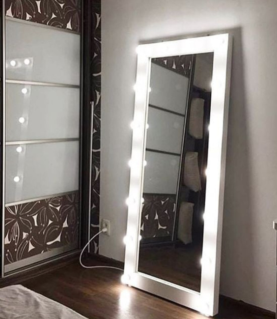 Зеркало с лампочками в полный рост - фото 1 - id-p139461166
