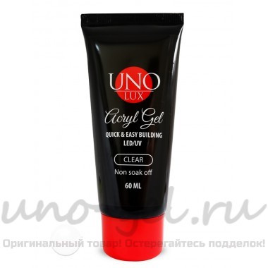 AcrylGel "Uno Lux", 60 ml. (разные оттенки)