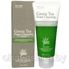 [3W CLINIC] Пенка для умывания ЗЕЛЕНЫЙ ЧАЙ Green Tea Foam Cleansing, 100 мл - фото 1 - id-p139461192