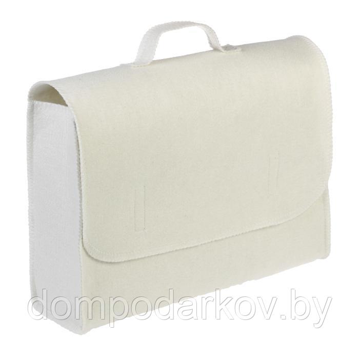 Набор банный портфель 5 предметов, белый, без вышивки, первый сорт - фото 3 - id-p139461611