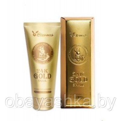 [Elizavecca] Пенка для умывания МУЦИН УЛИТКИ/ЗОЛОТО 24K Gold Snail Cleansing Foam, 180 мл - фото 1 - id-p139461640