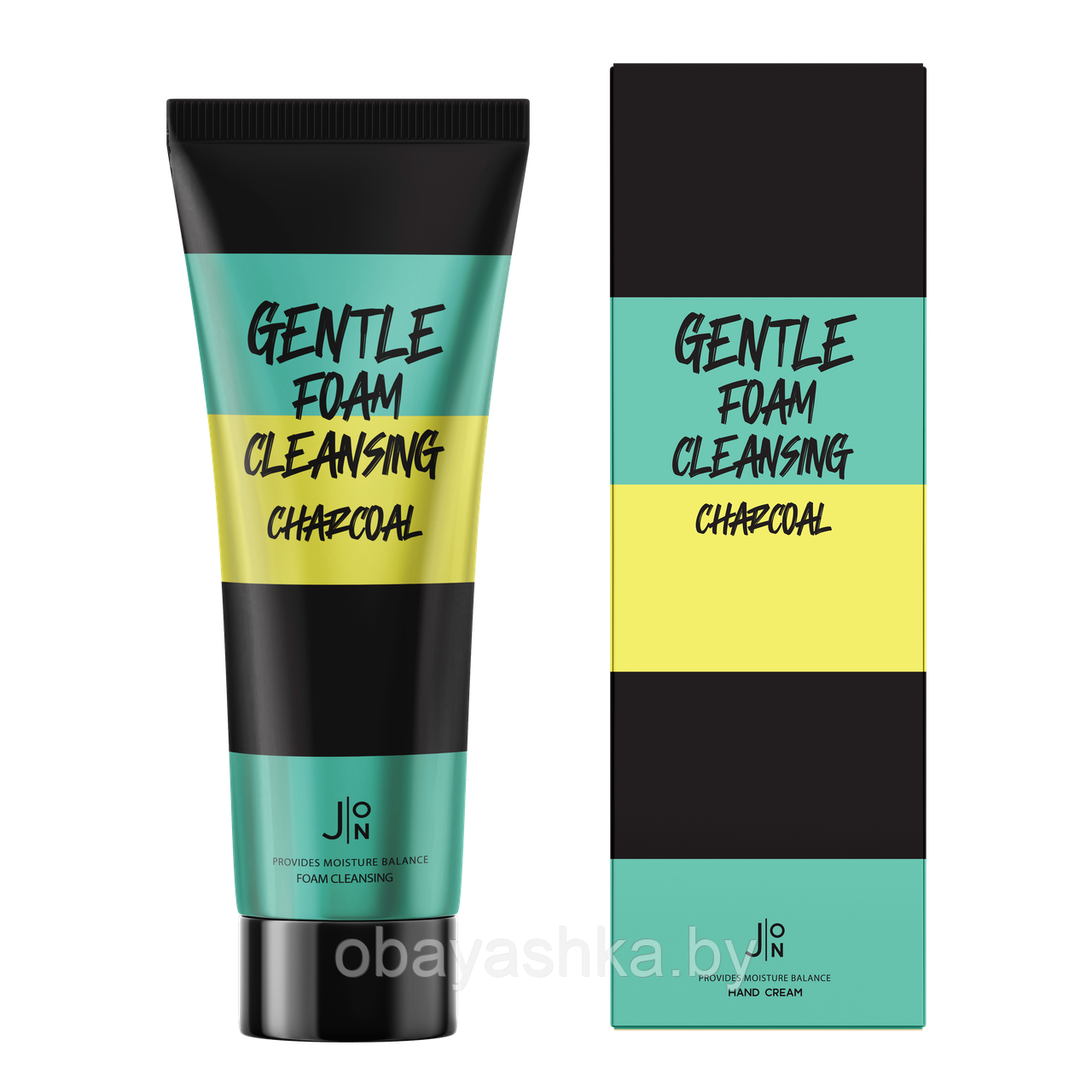 J:ON Пенка для умывания УГОЛЬ CHARCOAL GENTLE FOAM CLEANSING, 100 мл - фото 1 - id-p139462338