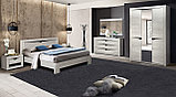 Комплект мебели для спальни Лючия 3-х дверный (бетон пайн белый/венге), фото 2